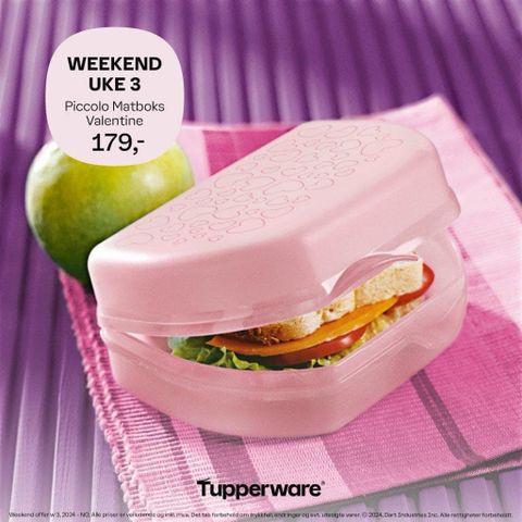 Tupperware Piccolo matboks