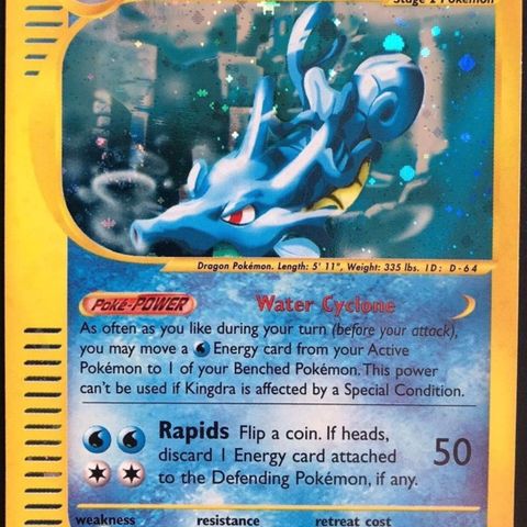 Kingdra aquapolis pokemon kort