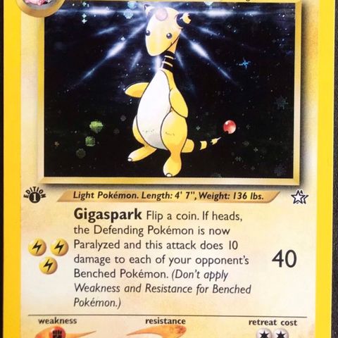 Ampharos 1st edition pokemon kort