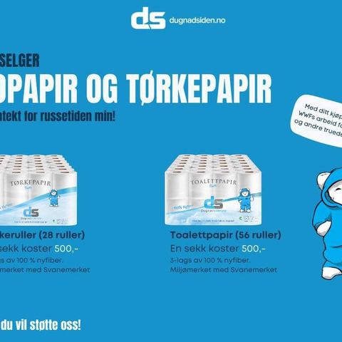 Dopapir/tørkepapir