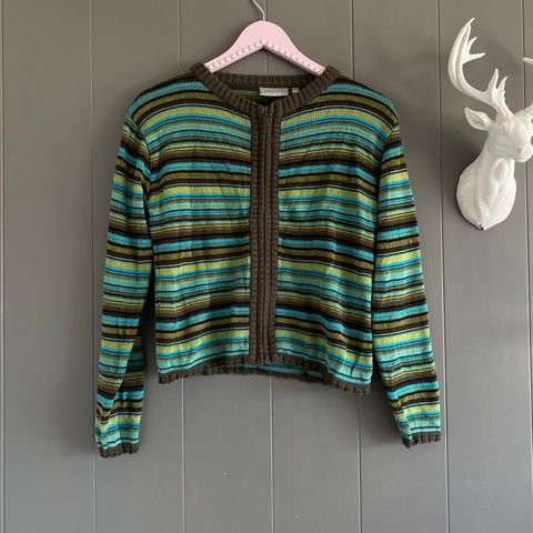 Vintage 90s cardigan jakke str 34/36