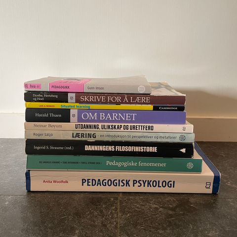 Pedagogikk pensumbøker