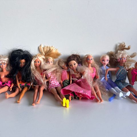 Diverse eldre og nyrere barbie