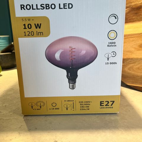 LED-pære 120lm