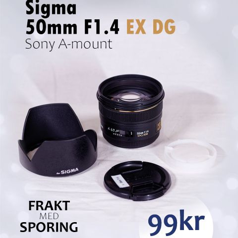 Sigma 50mm F1.4 EX DG HSM (85126-31062-2) A-mount