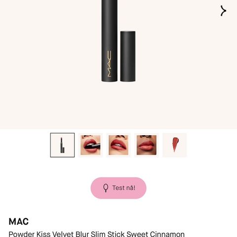 Ubrukt Mac Powder Kiss leppestift- Sweet Cinnamon