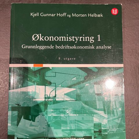 Økonomistyring 1 : grunnleggende bedriftsøkonomisk analyse + arbeidsbok