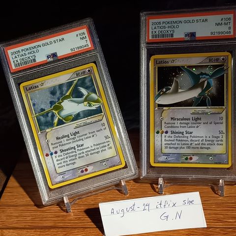 Pokemonkort: Gold Star -  Latias  og Latios