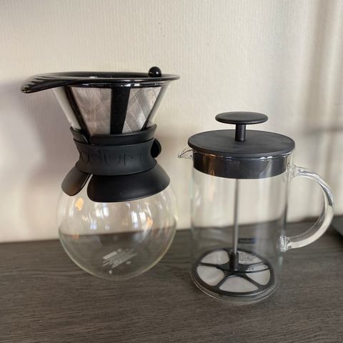 Bodum kaffebrygger og melkeskummer