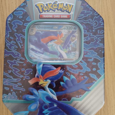 Pokemon tin med 4 boosterpakker