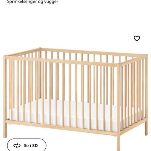 IKEA sprinkelseng som ny