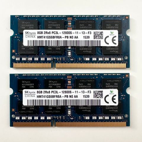 SK Hynix SODIMM 8GB DDR3 RAM Modules - 1600Mhz