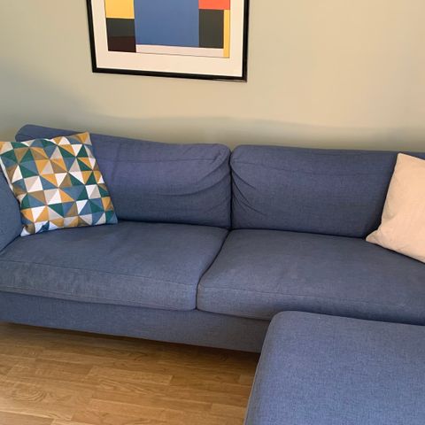 Blå Skandinavia sofa fra Bolia (reservert til 22.august)