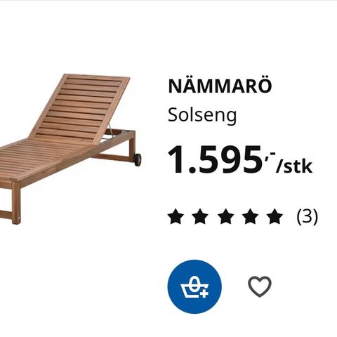 Nämmarö solseng fra Ikea.