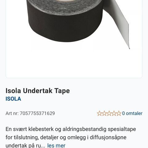 Isola tape til undertak