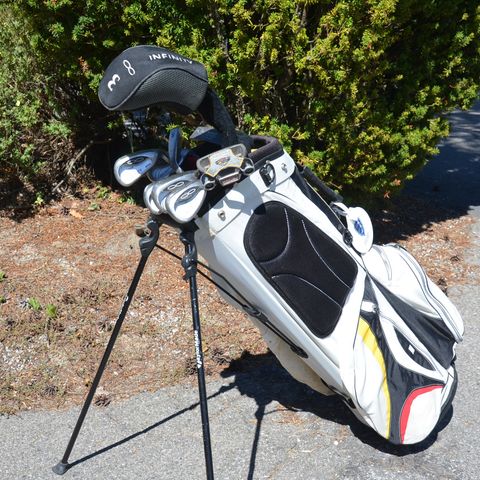 Golfsett med golfbag