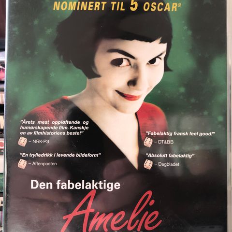 (DVD) Den Fabelaktige Amelie fra Montmartre (2001) Norsk tekst