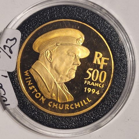 Gullmynt - 500 Francs Winston Churchill - Spot