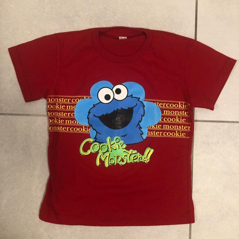 Cookie Monster t-skjorte ca str 152/158