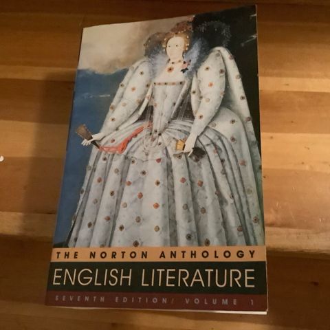 Norton Anthology English literature.  pent/lite brukt 350