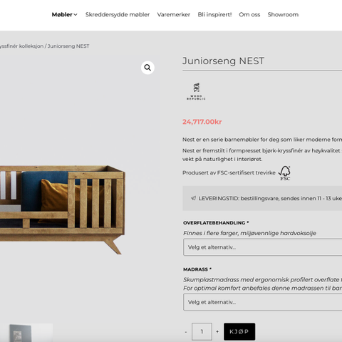 Juniorseng NEST /Nypris 24 717kr