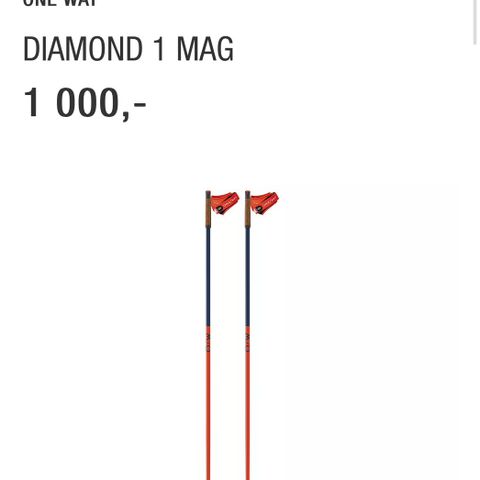 Helt nye One Way Diamond 1 Mag selges billig - Nypris 1000kr