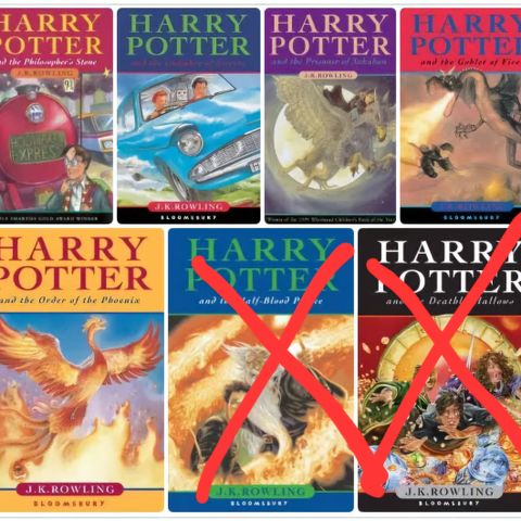 Harry Potter 1-5 på engelsk