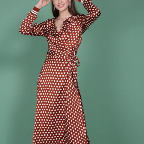 Second Female Spotty wrap dress