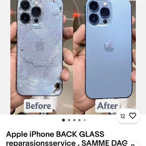 Apple iPhone BACK GLASS reparasjon