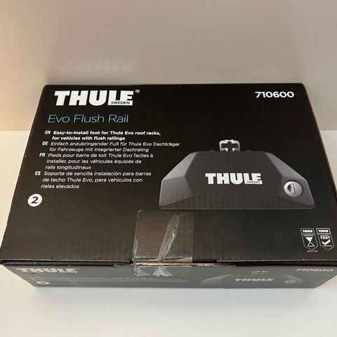 Thule EVO Flush Rail fotsett (710600) for takbøyler