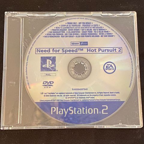 Need for speed hot pusuit 2 (promo) ps2