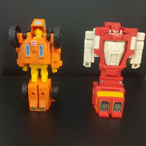 Transformers G1 Targetmasters Scoop og Quickmix