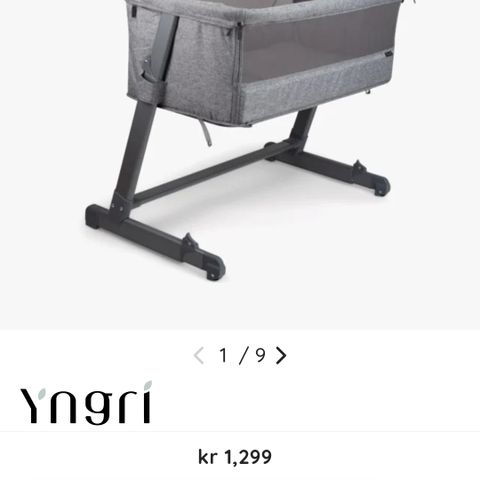 Yngri Tova bedside crib