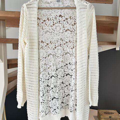 Blomstret cardigan