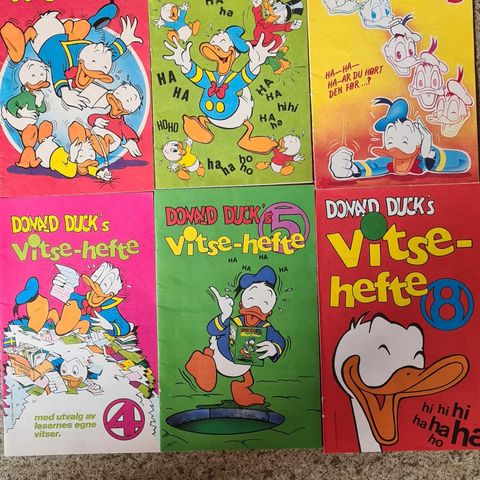 Donald Duck Vitsehefter 80-tallet