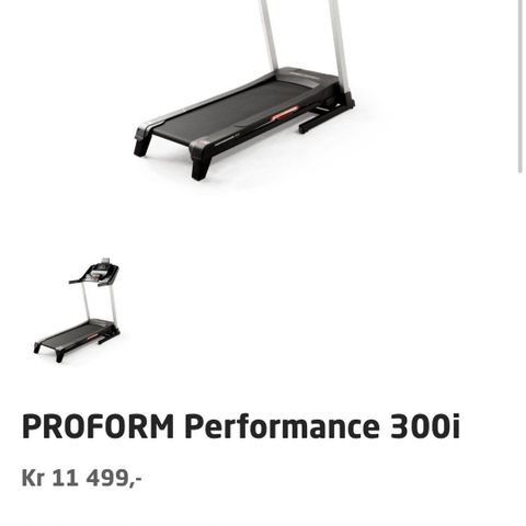 Proform Performance tredemølle