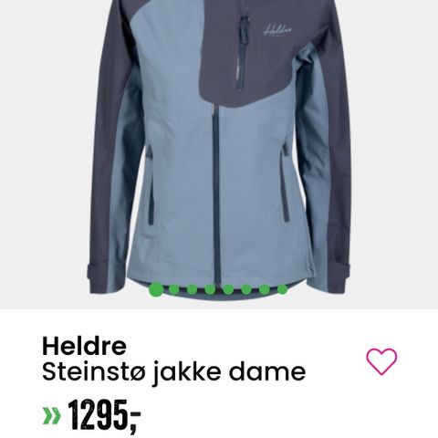 Lite brukt Heldre Steinstøjakke /15.000   5000