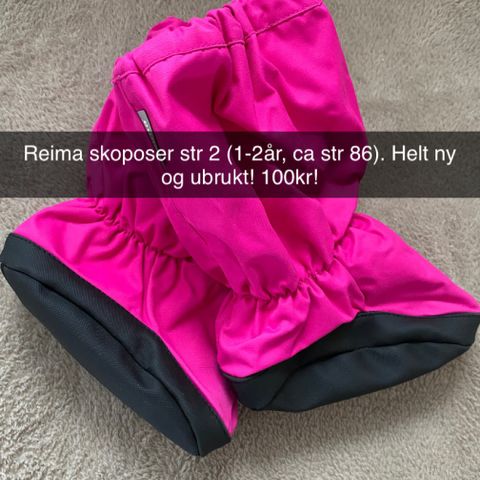 NY! Reima skoposer str 2 (86/92) jente sokker fotposer