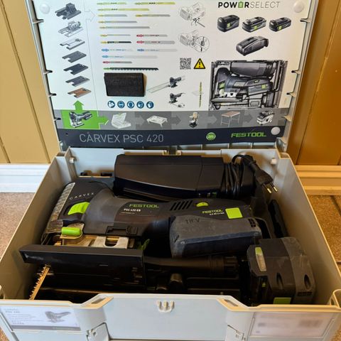 Festool Stikksag Festool PSC 420 som ny 7000.- med.mva