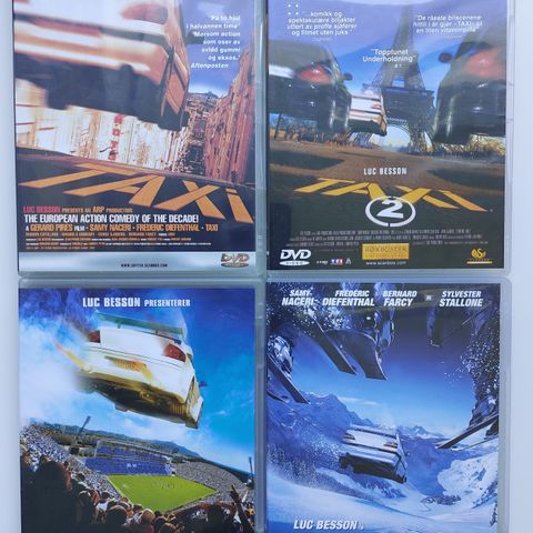 TAXI 1-4 på DVD selges samlet