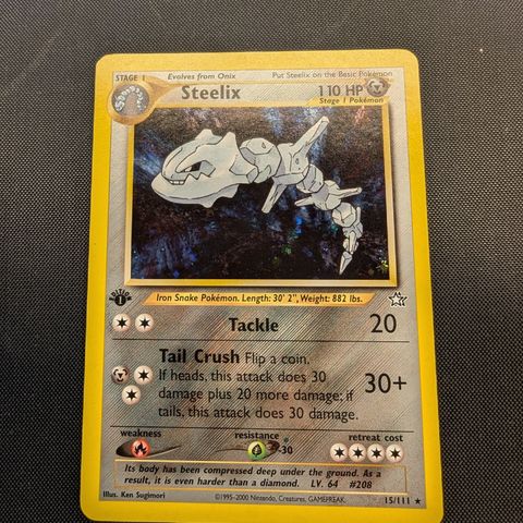 NM 1st Edition Steelix Holo