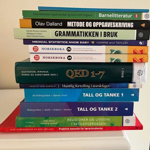 Pensumbøker barneskolelærer 1. - 7. trinn