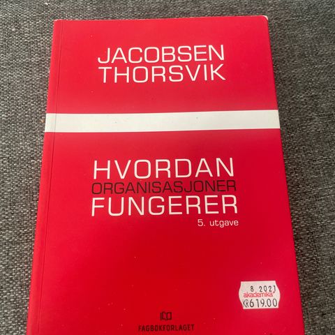 Hvordan organisasjoner fungerer