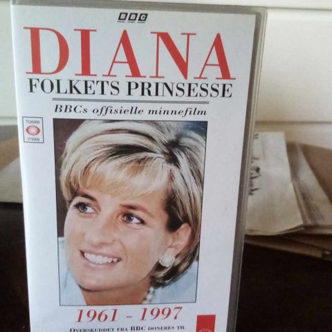 Orginal BBC vhs dokumentasjon om prinsesse diana