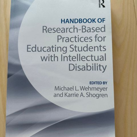 Handbook of Research-Based Practices Educating Students Intellectual Disabilitie