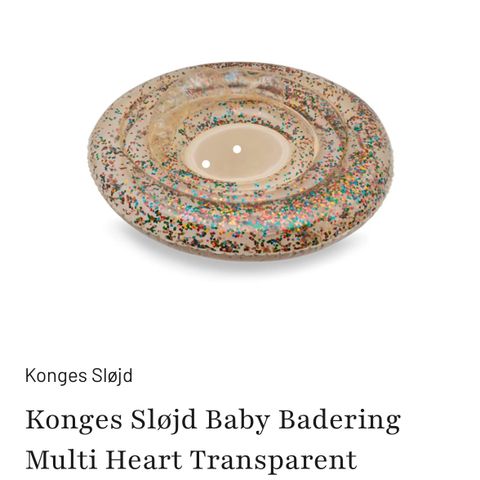 Konges Sløjd Baby Badering Multi Heart Transparent