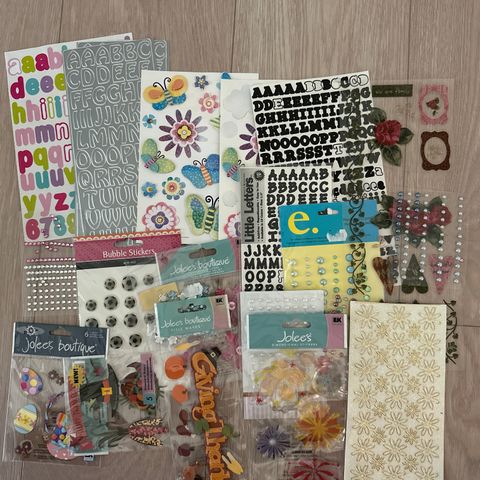 Klistremerkepakke scrapbooking