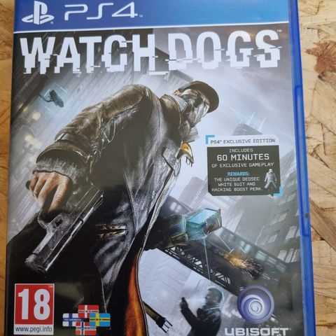 Strøkent PS4 Watch Dogs