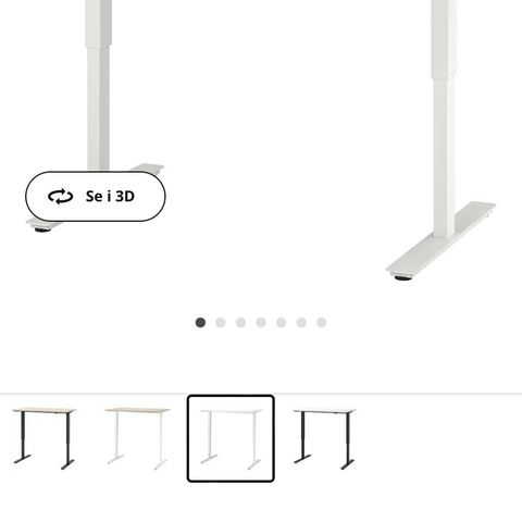 Trotten skrivebord fra Ikea