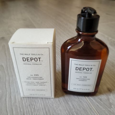 DEPOT
 No. 205 &  No. 105 Invigorating Shampoo -  Kur mot hårtap